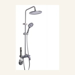 8881 Gun Grey Digital Display 4 Gear Shower Set