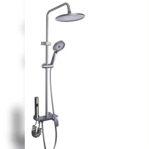 8881 Gun Grey Digital Display 4 Gear Shower Set